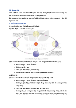 Giải SGK môn Địa lí 6 bài 8 Chuyển động của Trái Đất quanh Mặt Trời và hệ quả | Kết nối tri thức