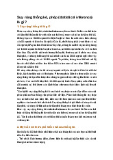 Suy rộng thống kê, phép (statistical inference) là gì ?