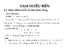 Lý thuyết bài 2: Hàm số nhiều biến thực | Môn toán cao cấp