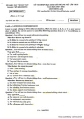 Đề thi chọn học sinh giỏi thành phố cấp THCS năm học 2025-2026 môn Tiếng Anh 9