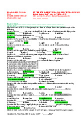 Đề chuẩn minh họa 07 Kỳ thi THPT Tiếng Anh - Tài liệu Tiếng Anh THPT