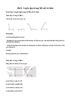 Toán lớp 4  Bài 9: Luyện tập chung Kết nối tri thức