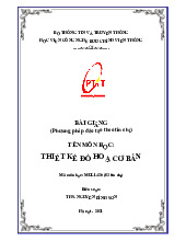 Bài giảng môn Thiết kế đồ họa cơ bản | Học viện Công Nghệ Bưu Chính Viễn Thông