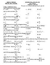 Đề giữa học kì 1 Toán 7 năm 2025 – 2026 trường THCS Nội Duệ – Bắc Ninh
