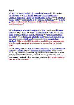 Câu hỏi ôn tập học phần Tiếng anh cơ bản