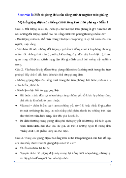 Soạn bài: Một số giọng điệu của tiếng cười trong thơ trào phúng Ngữ Văn 8 | Kết nối tri thức