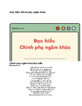 Đọc hiểu Chinh phụ ngâm khúc - Ngữ văn 9