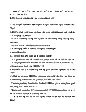 Đề cương môn Tư tưởng Hồ Chí Minh– khoa học  Trường Đại học bách khoa - Đại học đà nẵng.