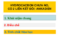 Ankadien | Bài giảng môn Hóa hữu cơ | Đại học Bách khoa hà nội