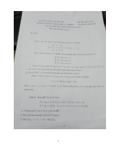Đề thi hết môn học kì 1 Đại số tuyến tính năm học 2025-2026  - trường đại học Khoa học tự nhiên – Đại học quốc gia hà nội