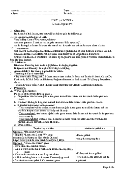 Unit 7: U7L2B | Giáo án Tiếng Anh 2 sách i-Learn Smart Start (Cả năm)