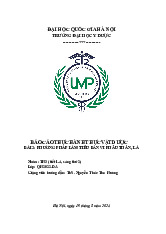 Phương pháp làm tiêu bản vi phẫu thân, lá | Báo cáo thực hành Thực vật dược