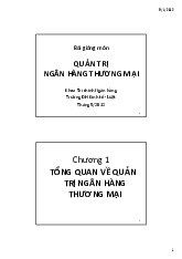 Giáo trình quản trị ngân hàng thương mại | Trường Đại học Khánh Hòa