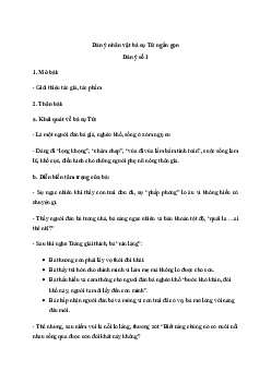 Văn mẫu lớp 11: Dàn ý phân tích nhân vật bà cụ Tứ trong tác phẩm Vợ nhặt (11 Mẫu) | Kết nối tri thức