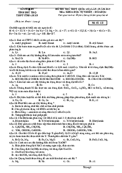 Bộ đề thi thử THPT Quốc gia môn Hóa học (có đáp án)