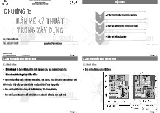 Bài giảng Chương 1: Bản vẽ kỹ thuật trong xây dựng môn Thi công và quản lý xây dựng | Trường Đại học Bách khoa - Đại học Quốc gia Thành phố Hồ Chí Minh