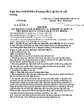 Nghị định 40/2019/NĐ-CP hướng dẫn Luật bảo vệ môi trường