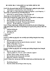 ĐỀ CƯƠNG TRẮC NGHIỆM ÔN TẬP HỆ THỐNG THÔNG TIN QUẢN LÍ