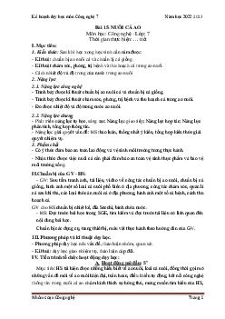 Giáo án Bài 15: Nuôi cá ao Công nghệ 7 | Kết nối tri thức