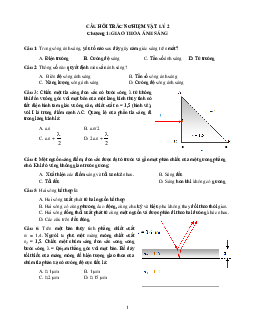 Tài liệu ôn thi Kỹ thuật năng lượng