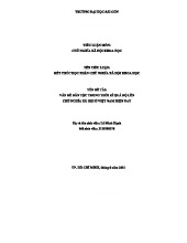 Tiểu luận Môn: Chủ nghĩa xã hội khoa học - Vấn đề Dân tộc tại VN