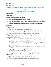 Giáo Án Toán 9 Cánh Diều Chương 2 Bất Đẳng Thức-Bất Phương Trình Bậc Nhất Một Ẩn