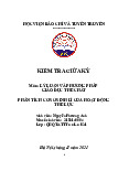 Phân tích cơ sở sinh lý của hoạt động thể lực | Kiểm tra giữa kỳ Lý luận và phương pháp GDTC