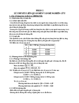 Cung, cầu và giá cả thị trường | Kinh tế vi mô | Trường đại học Thương mại