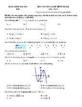 Bộ đề thi thử tốt nghiệp THPT 2025 môn Toán bám sát đề minh họa - Số 6 (có đáp án)