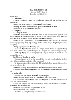 Giáo án Khoa học tự nhiên 6 sách Kết nối tri thức với cuộc sống Bài 44
