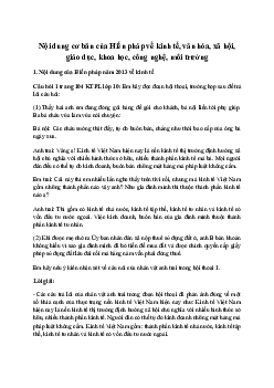 Giả pháp luật 10 Bài 17: Nội dung cơ bản của Hiến pháp về kinh tế, văn hóa, xã hội, giáo dục, khoa học, công nghệ, môi trường | Kết Nối Tri Thức