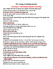 Đề cương Marketing Căn Bản Chương II: Hệ Thống Thông Tin Marketing. Môn Marketing căn bản (Phenikaa) | Đại học Trường Đại học Phenika.