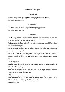 Thời gian | Soạn văn 11 Chân trời sáng tạo