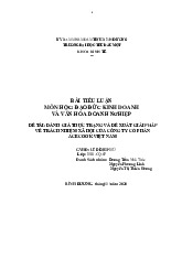 Tiểu luận ĐỀ TÀI: ĐÁNH GIÁ THỰC TRẠNG VÀ ĐỀ XUẤT GIẢI PHÁP VỀ TRÁCH NHIỆM XÃ HỘI CỦA CÔNG TY CỔ PHẦN ACECOOK VIỆT NAM môn Quản trị học - Trường Đại học Thủ Dầu Một.