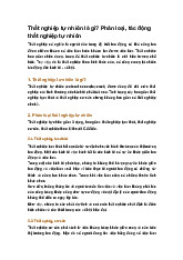 Thất nghiệp tự nhiên là gì? Phân loại, tác động thất nghiệp tự nhiên