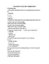 Câu hỏi ôn tập môn Marketing căn bản | Trường đại học Mở Hà Nội