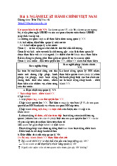 Đề cương môn Luật hành chính - Trường Đại học lao động -  xã hội