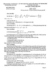 Đề chọn học sinh giỏi Toán THCS năm 2024 – 2025 sở GD&ĐT Cần Thơ