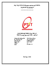 Bài thi kết thúc học phần môn Kỹ năng làm việc nhóm | Học viện Công Nghệ Bưu Chính Viễn Thông