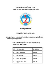 Thủ tục hải quan đối với hàng hóa xuất nhập khẩu theo loại hình gia công quốc tế | Môn Nghiệp vụ hải quan - Đại học Kinh Tế Quốc Dân