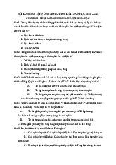 Ôn tập trắc nghiệm HKII 2020 - 2021 môn Chủ nghĩa xã hội khoa học | Học viện Ngân hàng