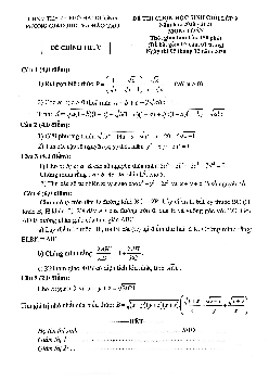 Đề thi chọn HSG Toán 9 năm 2020 – 2021 phòng GD&ĐT thành phố Hải Dương