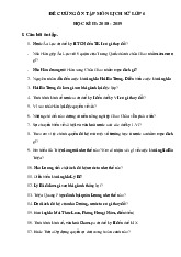 Đề cương ôn tập học kỳ 2 môn Lịch sử lớp 6 năm học 2018 - 2019 - Đề số 1