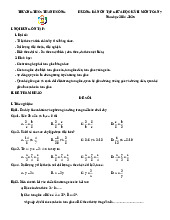 Ôn tập giữa học kỳ 2 Toán 7 năm 2024 – 2025 trường THCS Thành Công – Hà Nội