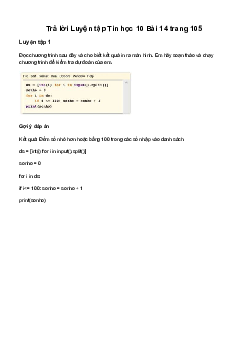 Giải Tin học 10 Bài 14: Kiểu dữ liệu danh sách - Xử lí danh sách | Cánh diều