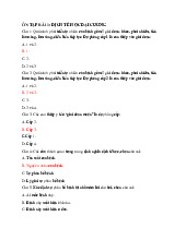 Ôn tập: Dược dịch tễ | Đại học Tây Đô