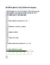 Bộ đề thi giữa kì 1 lớp 2 Chân trời sáng tạo - Tiếng việt 2