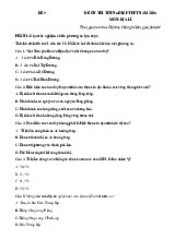 Đề thi thử tốt nghiệp THPT 2025 môn Địa lí bám sát đề minh họa - Đề 9