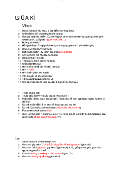 Đề cương ôn thi giữa kỳ và cuối kỳ môn y dược lâm sàn