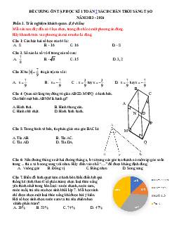 Đề cương ôn tập học kì 1 môn Toán 7 sách Chân trời sáng tạo